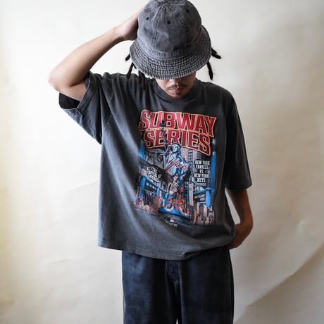 Subway Series 20XX Drop Shoulder Tee Black