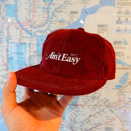 Corduroy 6Panel Cap / バーガンディ
