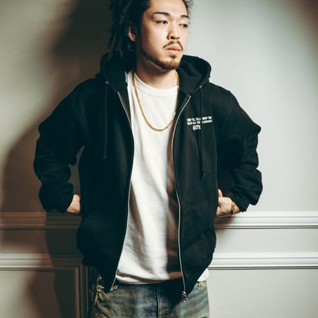 Where It All Took Shape Zip Hoodie / Black