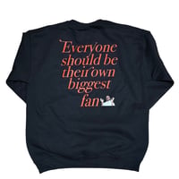Ka*ye “Should Be Biggest Fan” Hoodie - Black x Orange -