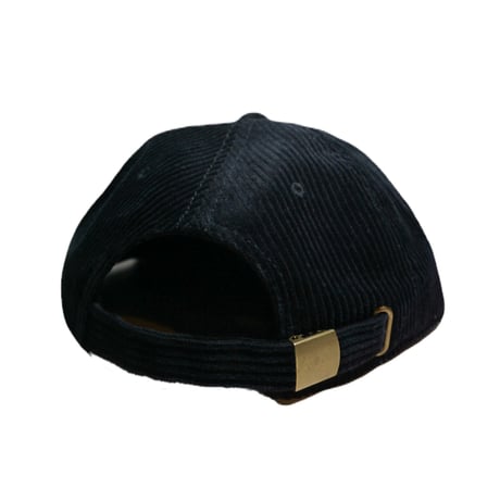 コーデュロイ6 Panel Cap Black