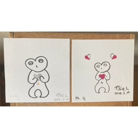 【卓上アート】ハートのなかのハート