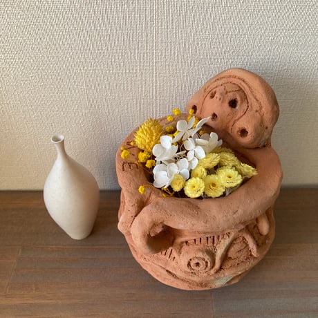 【限定１】まるっこいお顔つき土器