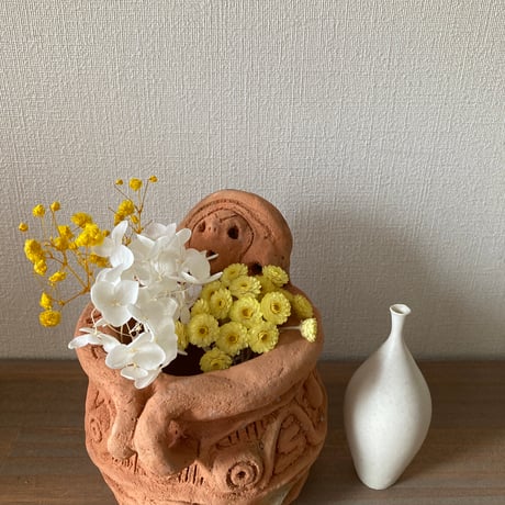 【限定１】まるっこいお顔つき土器
