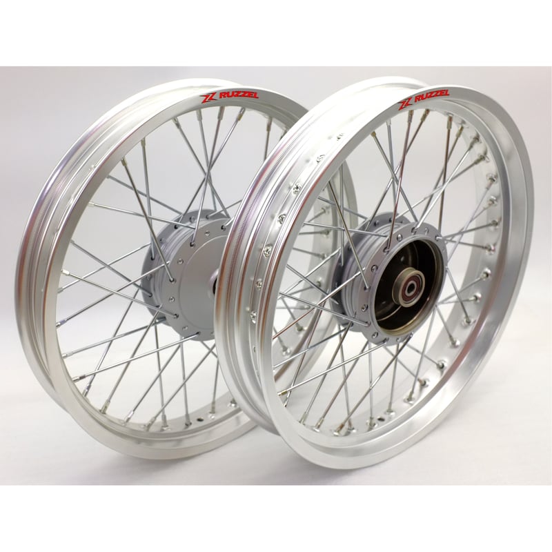 行灯 カブ 新品アルミリム 前2.15J×17 後 2.50J×17 新品ハブ YAGUSO太