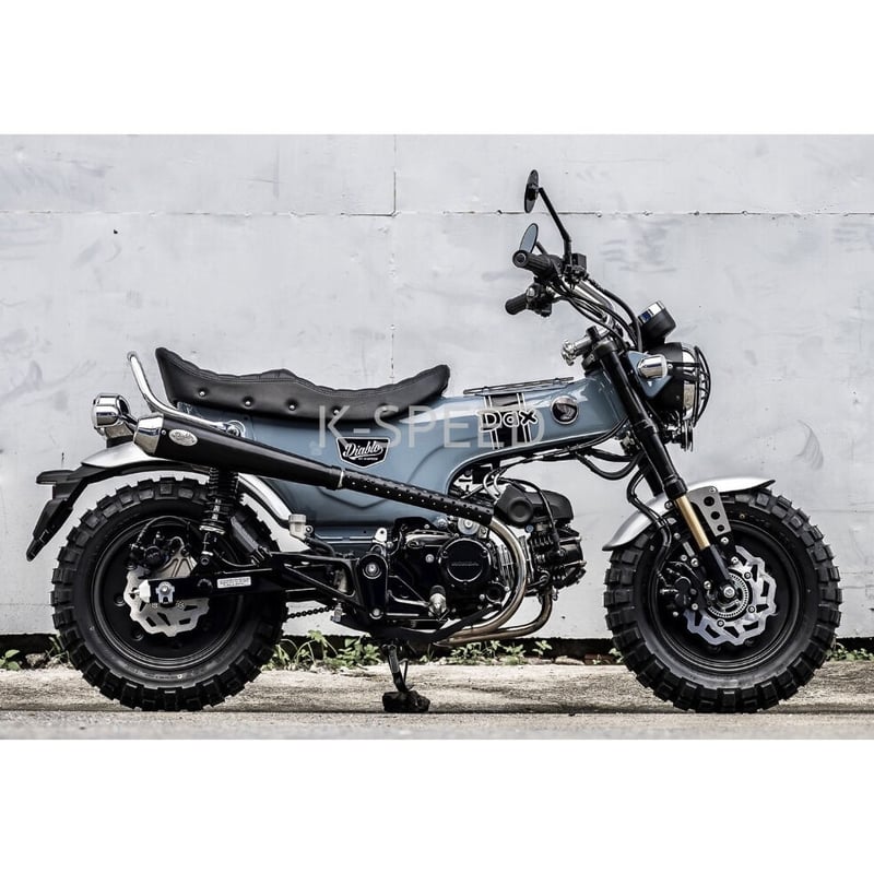 HONDA DAX125専用　Diablo段付きシート 黒 ホンダ ダックス ST125用交換ローダウンシート DX005 /Diablo