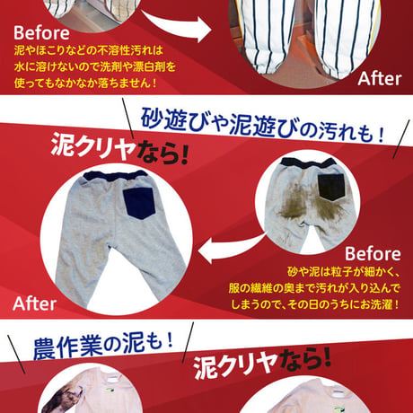 泥汚れ用洗剤「泥クリヤ 2kg」70-001