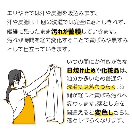 襟袖汚れ用洗剤「エリそでクリヤ 200ｇ」 70-171