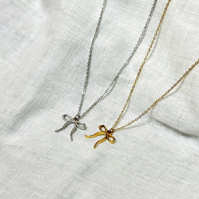 ribbon necklace [surgical steel] | arte