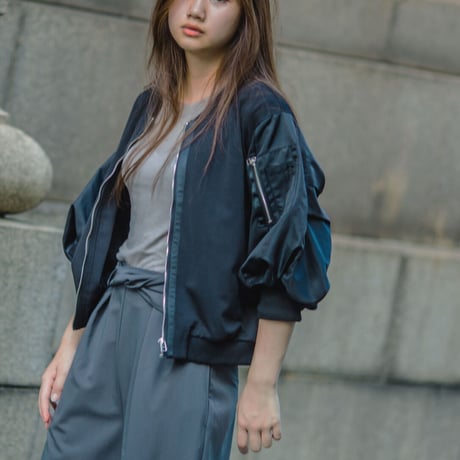 MA-1 blouson（black/grey beige）