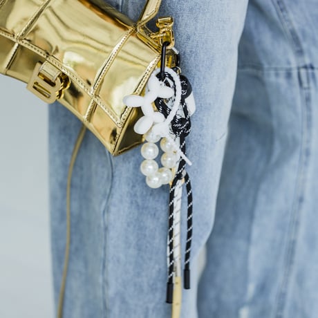 pearl bag charm
