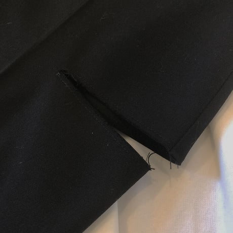 slash slit pants（black）