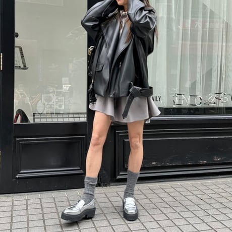 レザーJK(black)