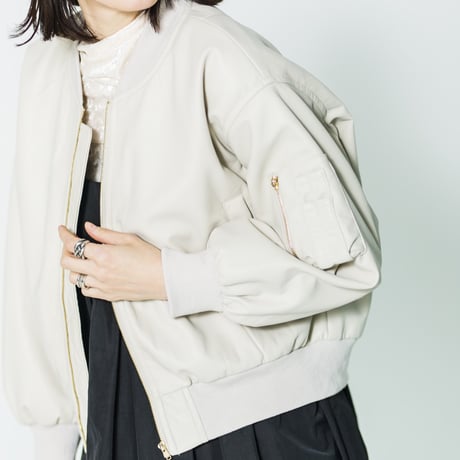Faux Leather Blouson