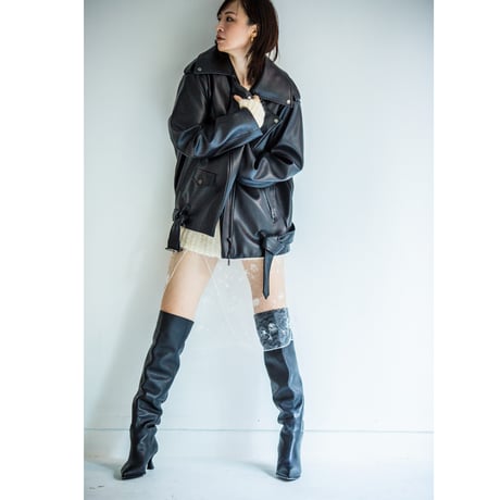 レザーJK(black)