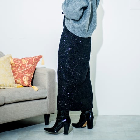 glitter narrow skirt