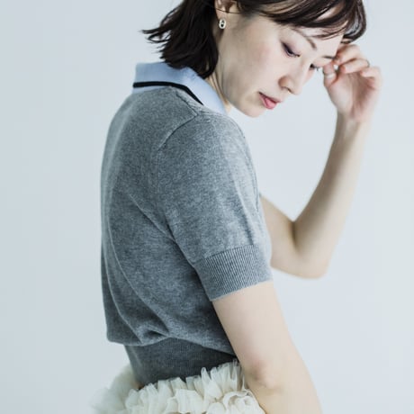Knit Collar Polo Tops