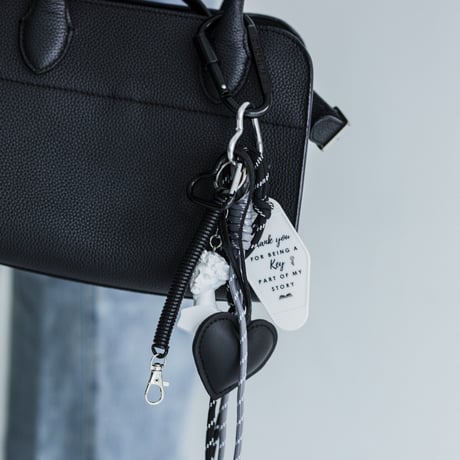 heart bag charm