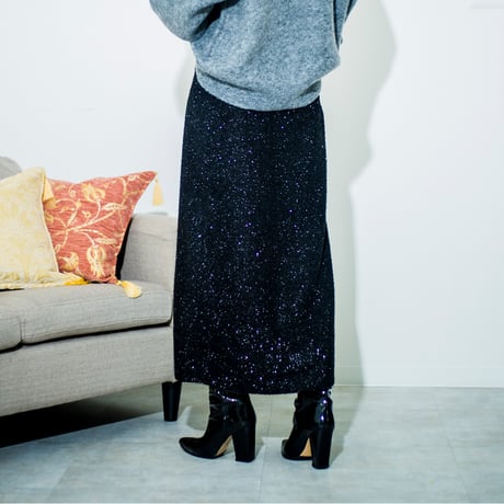glitter narrow skirt