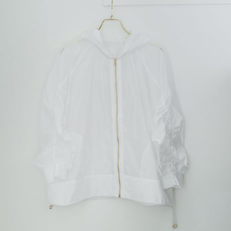 sheer blouson（black/white）