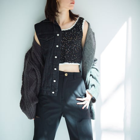 remake-like jacket（light grey/charcoal grey）