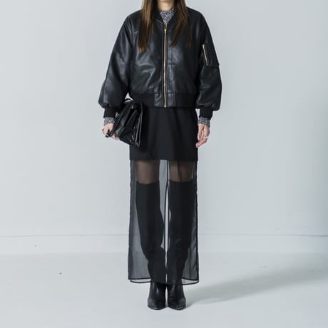Faux Leather Blouson