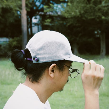 HERRINGBONE DUCKBILL CAP GREY