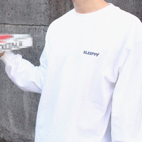 SLEEPYY DELIVERY L/S TEE WHITE 