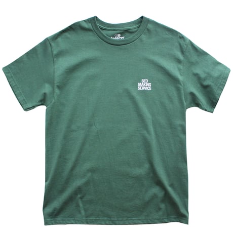 BED MAKING SERVICE S/S TEE FOREST GREEN