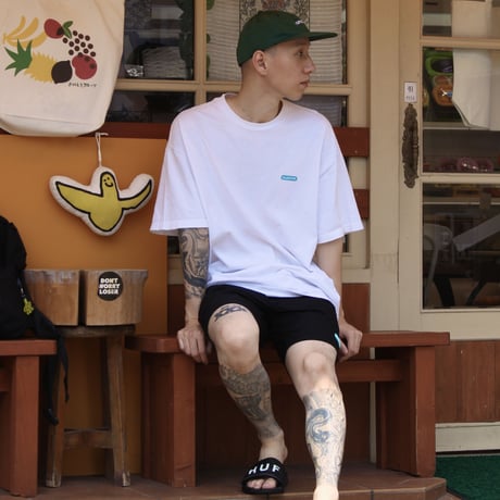 FACE LOGO  S/S TEE WHITE
