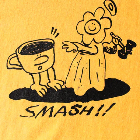 SMASH S/S TEE VINTAGE YELLOW