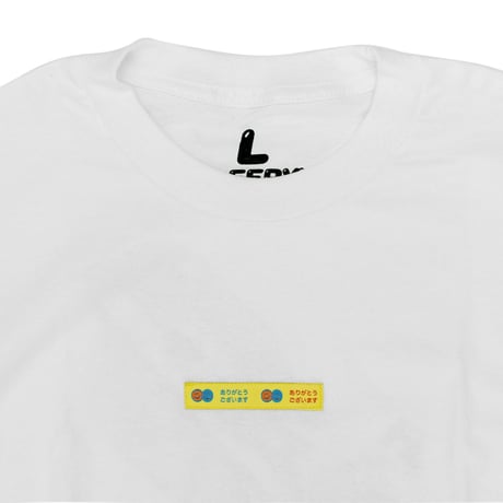 THANK YOU TAPE S/S TEE WHITE