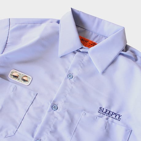 SLEEPYY INC. WORK SHIRT LIGHT BLUE