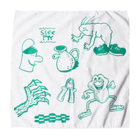 DRAWING BANDANA WHITE