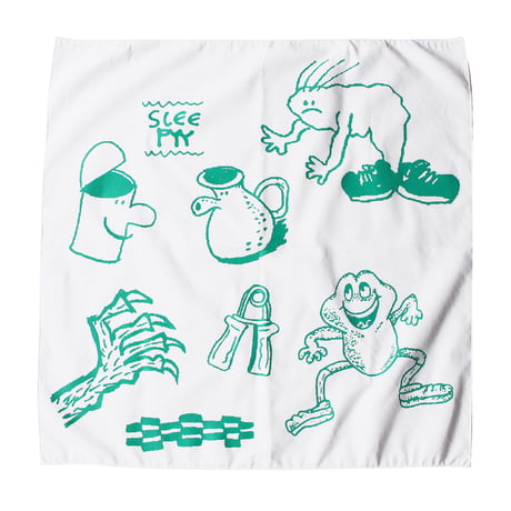 DRAWING BANDANA WHITE