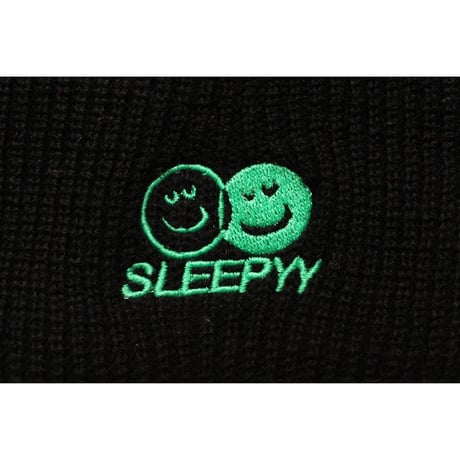 FACE LOGO BEANIE BLACK