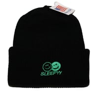 FACE LOGO BEANIE BLACK