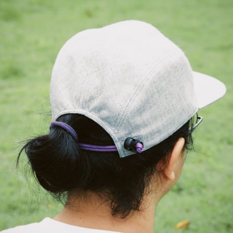HERRINGBONE DUCKBILL CAP GREY