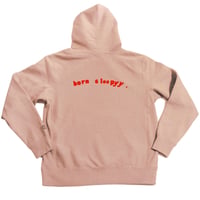 BORN SLEEPYY HOODIE DUSTY PINK