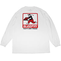 SLEEPYY DELIVERY L/S TEE WHITE 