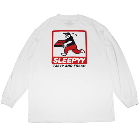 SLEEPYY DELIVERY L/S TEE WHITE 