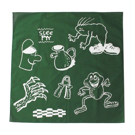 DRAWING BANDANA GREEN