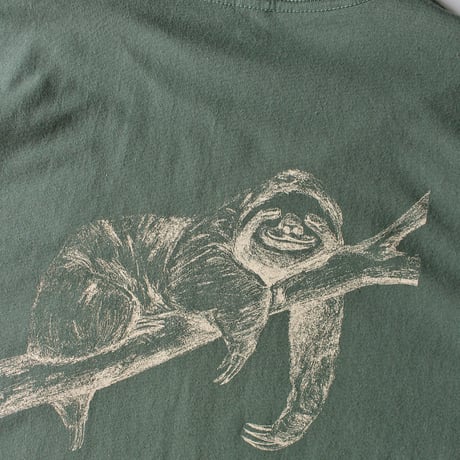 SLOTH S/S TEE OFF SAGE GREEN