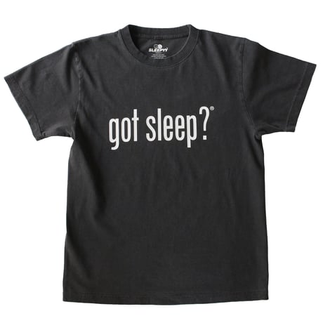 GOT SLEEP? S/S TEE VINTAGE BLACK