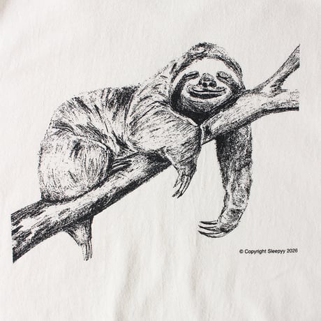 SLOTH S/S TEE OFF WHITE