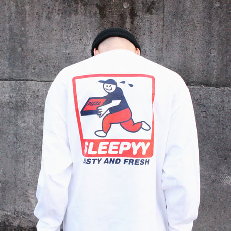SLEEPYY DELIVERY L/S TEE WHITE 