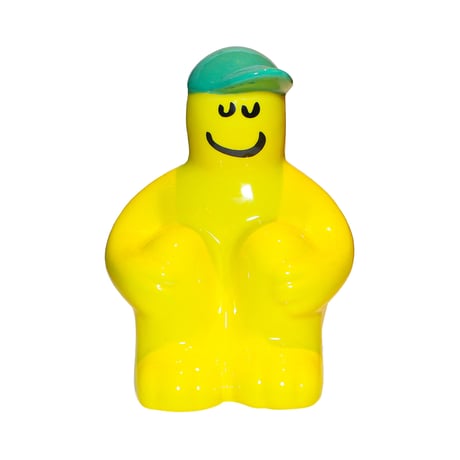 CHILLBOY CERAMIC COINBANK YELLOW
