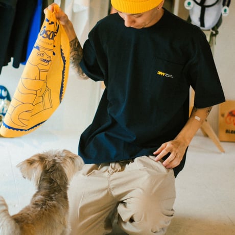 3PYY POCKET TEE NAVY