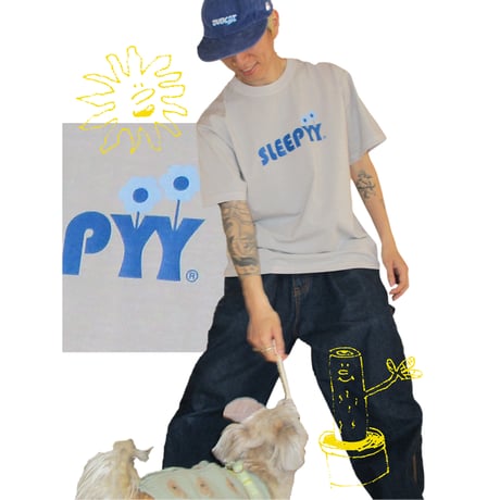 FLOWER LOGO S/S GARMENT TEE