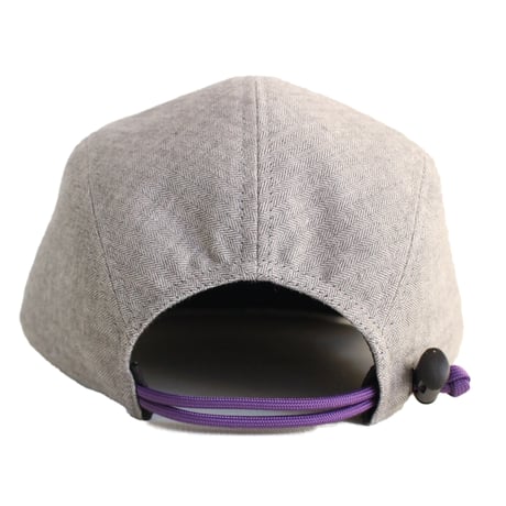 HERRINGBONE DUCKBILL CAP GREY